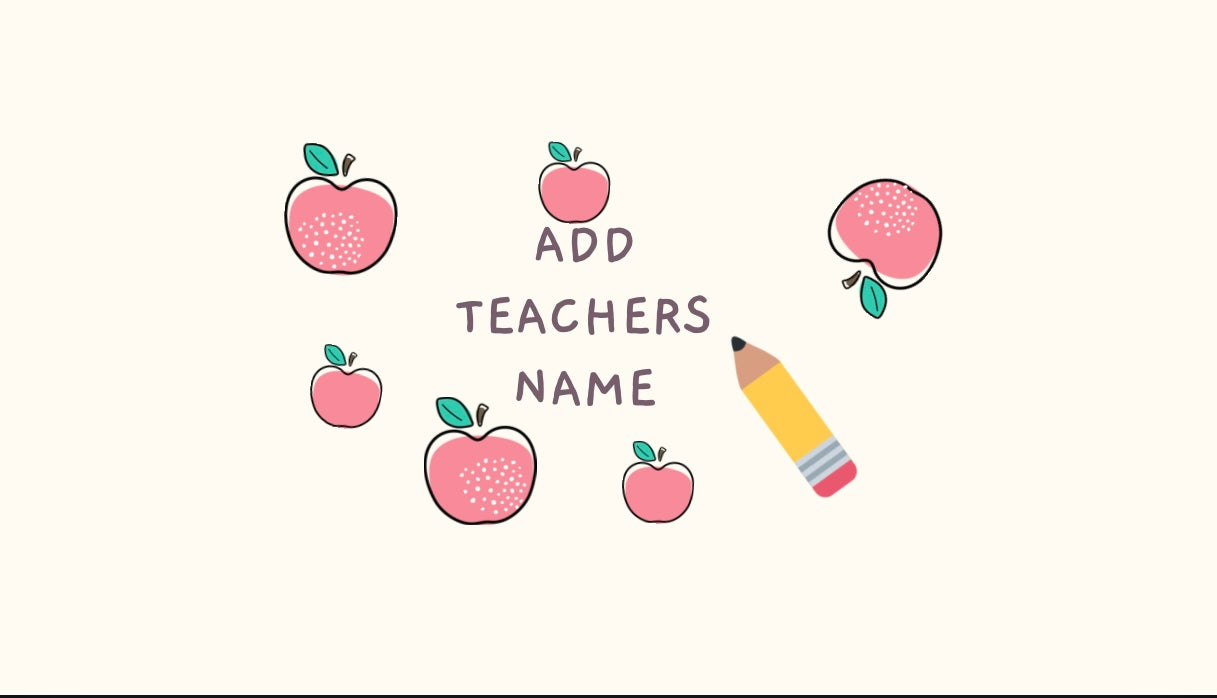 Printable Teacher Thank you card